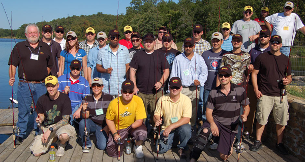 FOCUS Marines Foundation group photo during a day of fishing