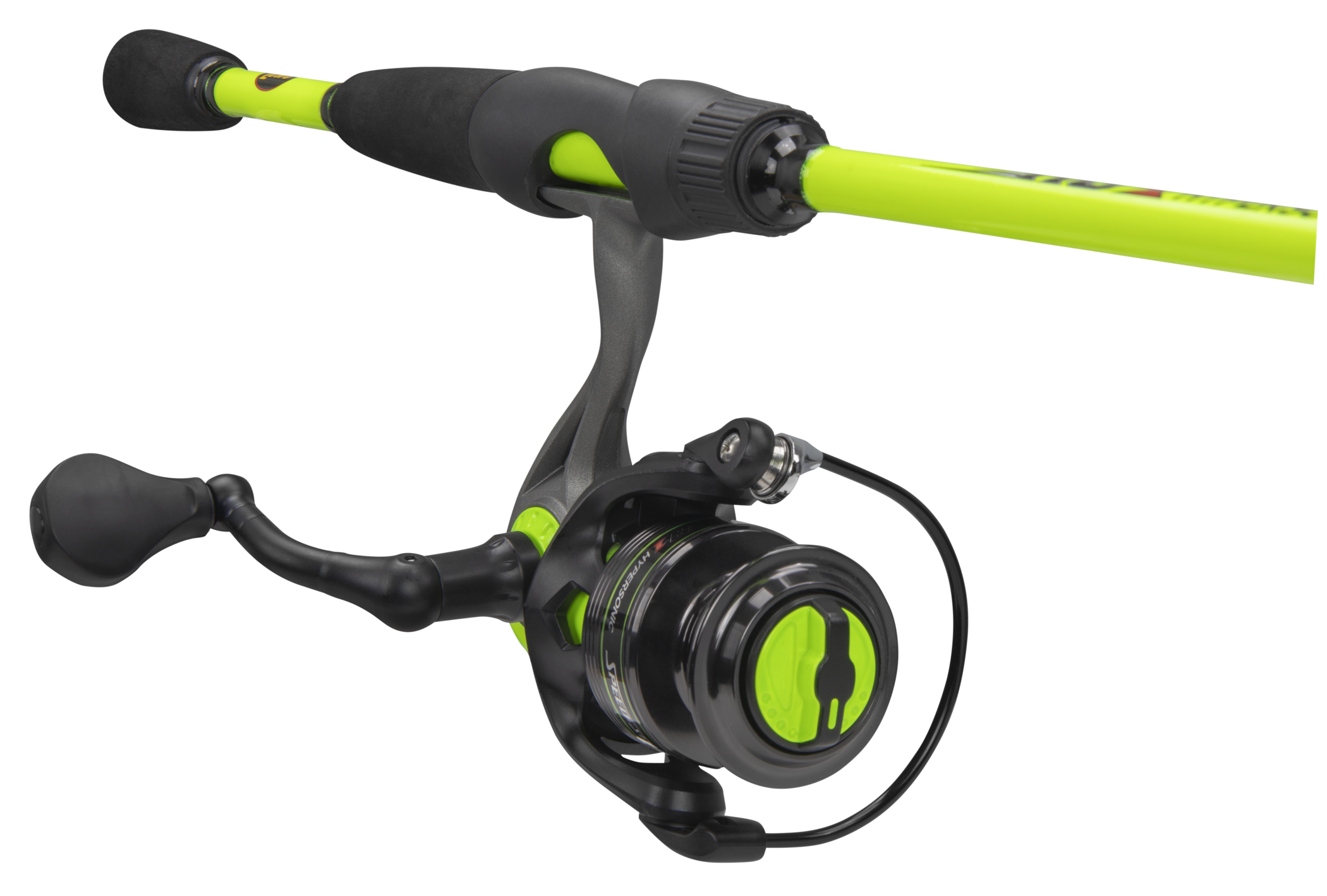 4 Bearings Lews Fishing Ambidextrous 5.1:1 Gear Ratio 66 Length 2pc Medium Power Hypersonic Speed Spin Spinning Combo 